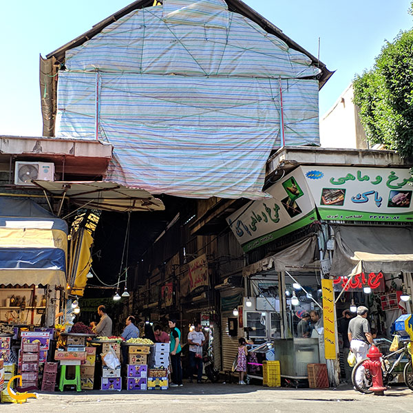 عکس بازار قزوین